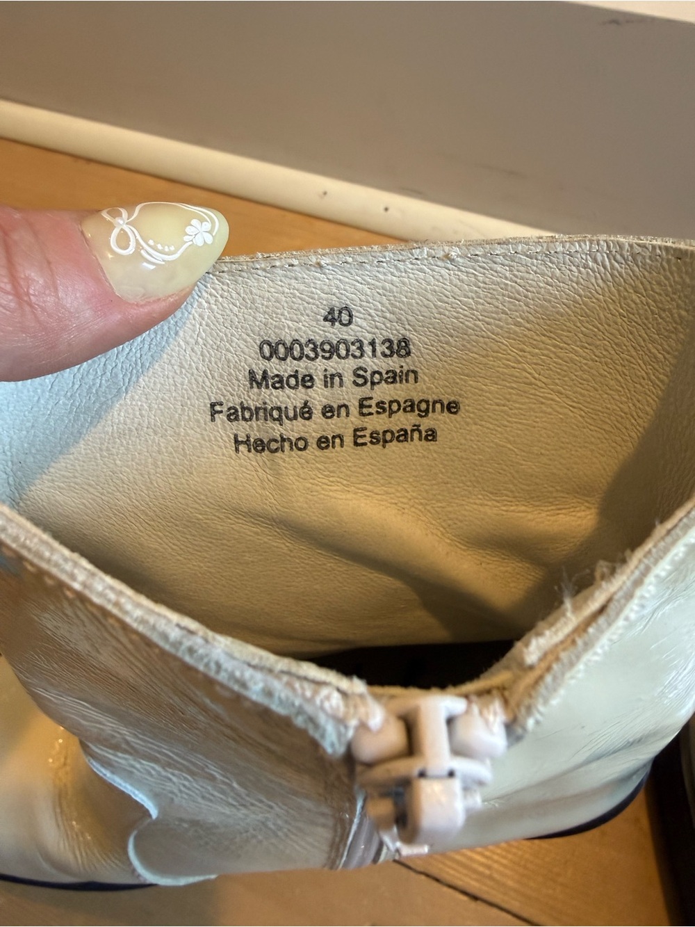 Free People Cream White Platform Block Heel Ankle Boots - Picture 4 of 6